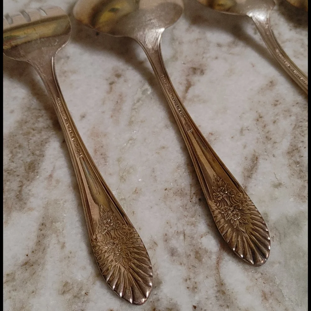 1954 'Riviera Revisited' Silver Plate Serving Utensils